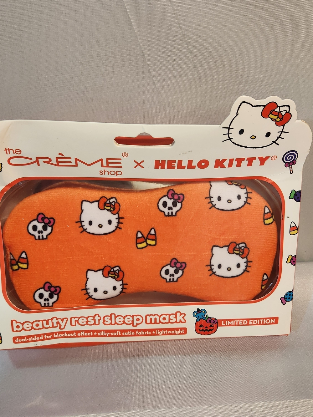 Hello Kitty Orange Halloween Sleep Mask - The Crème Shop